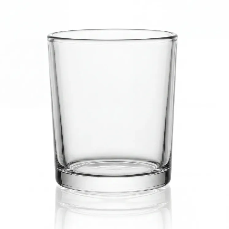 Pojemnik szklany do zalewu świec 365 ml clear