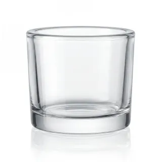 Pojemnik szklany z grubymi ściankami do świec 250 ml