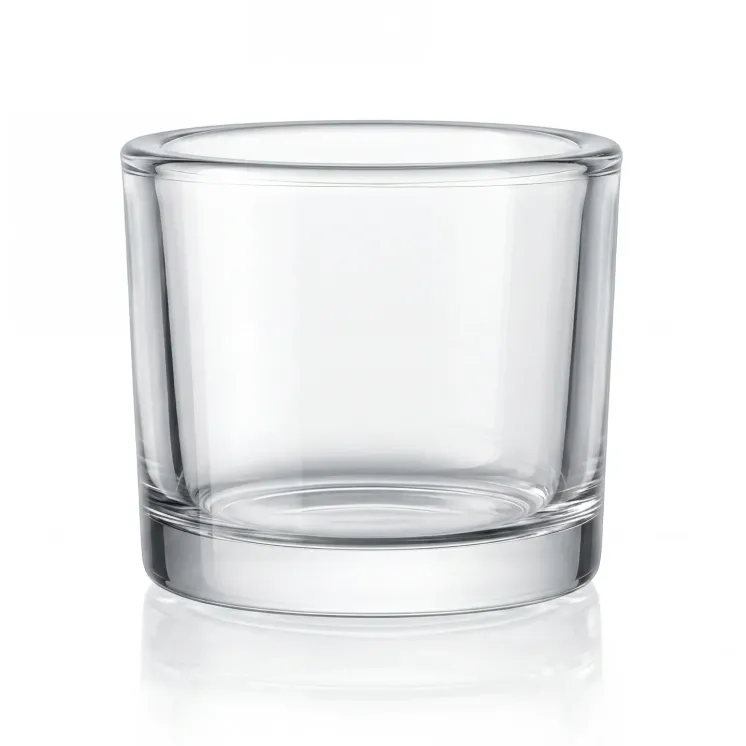Pojemnik szklany z grubymi ściankami do świec 250 ml