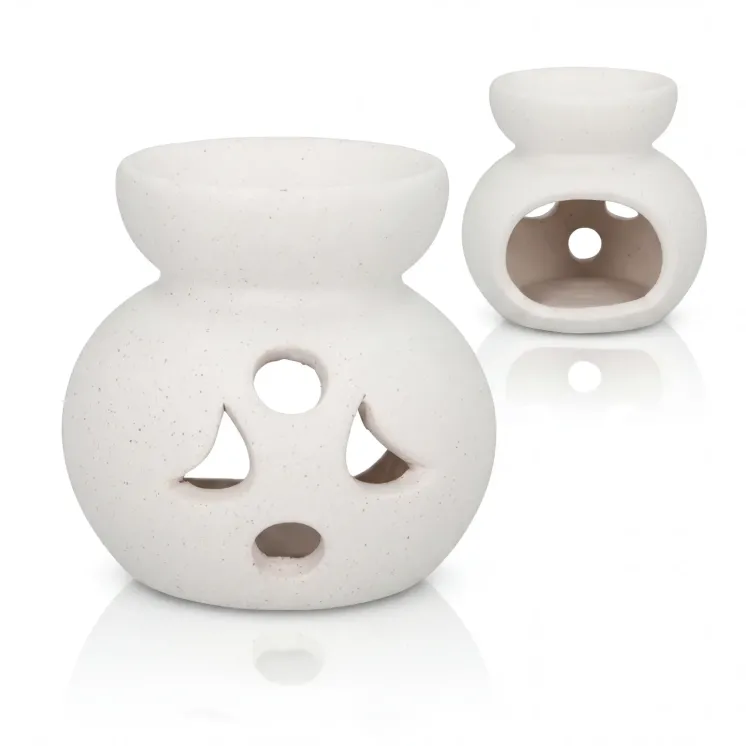 Kominek ceramiczny w kropeczki - Wazon