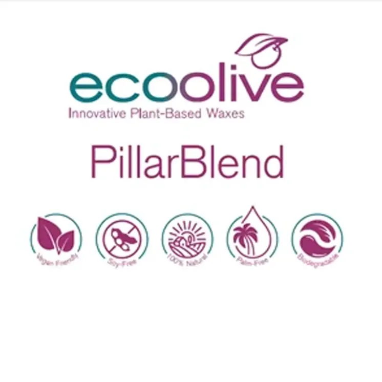 Wosk oliwkowy EcoOlive Pillar Blend - świece wolnostojące z form