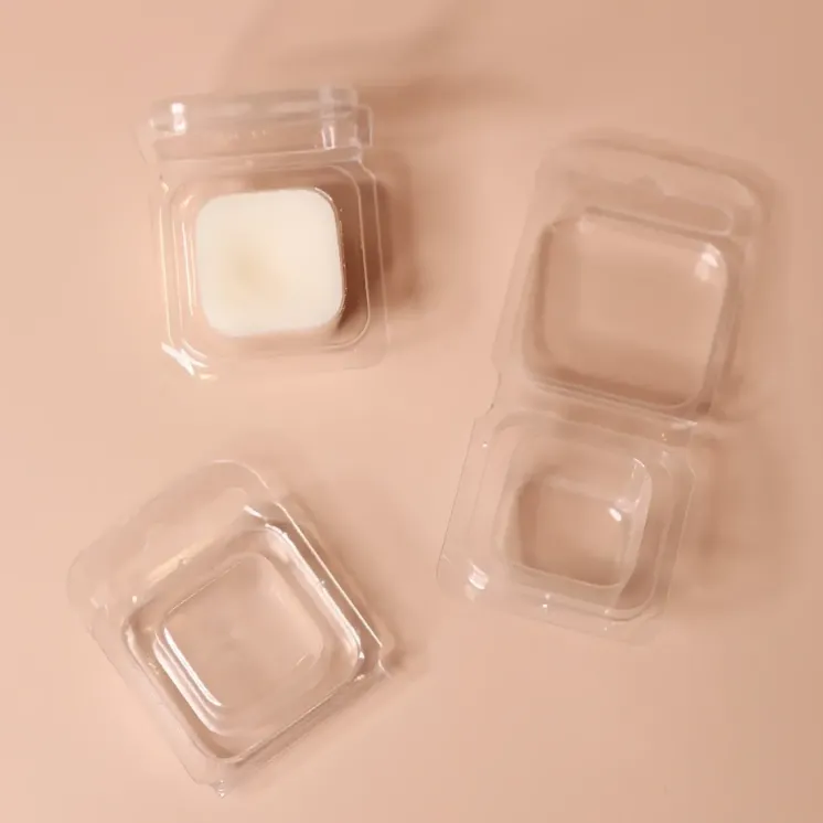 Plastikowe opakowania na woski zapachowe ClamShell - Pojedyncze Mini