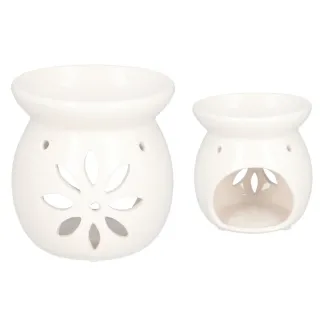 Kominek ceramiczny do wosków i olejków zapachowych - White Flower