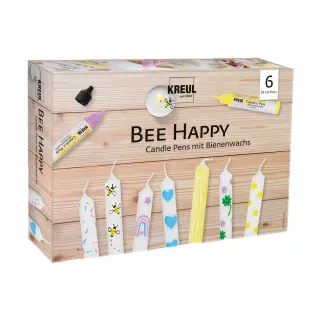 Pisaki farby do świec zestaw 6 kolorów Bee Happy