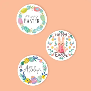 Naklejki dekoracyjne etykiety ozdobne Wielkanoc