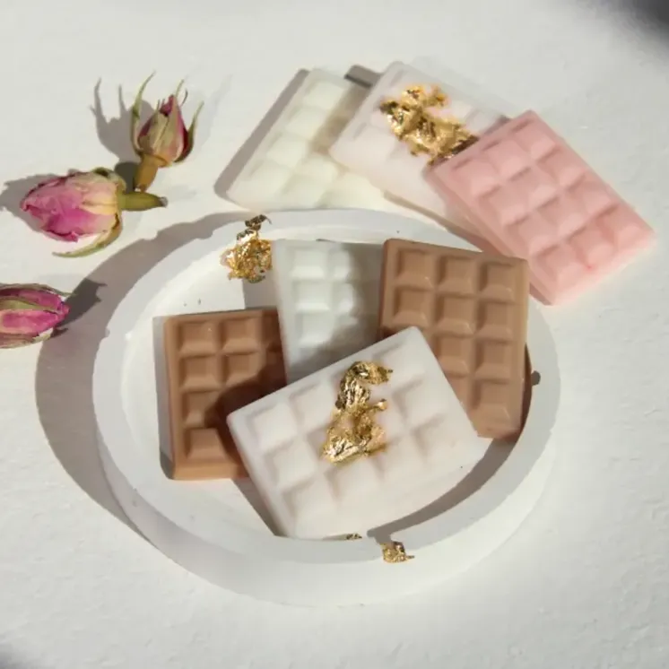 Forma silikonowa do wosków czekoladki - Mini tabliczki czekolady