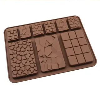 Forma silikonowa do wosków kominkowych - MIX czekoladek