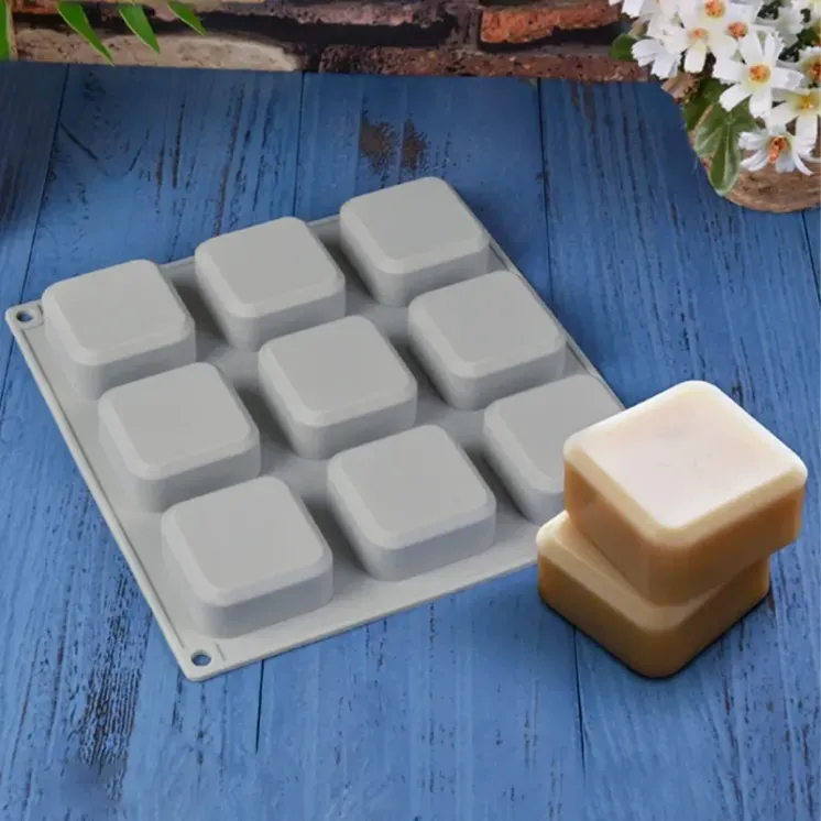 Forma silikonowa do odlewu mydełek - kostka square