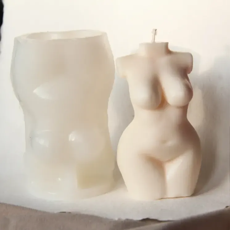 Forma silikonowa do świec - Body Plus Size