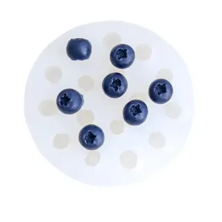 Forma silikonowa 16 gniazd - Małe realistyczne borówki jagody
