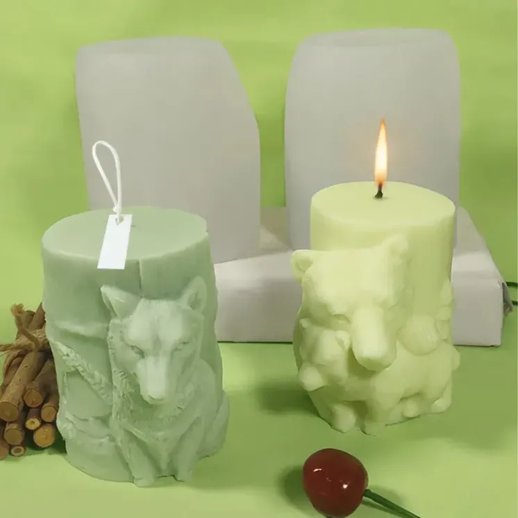 Forma silikonowa do świec - Niedźwiedź