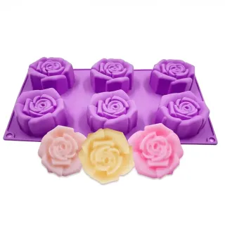 Forma silikonowa do odlewu świec i mydełek - Kwiat róży