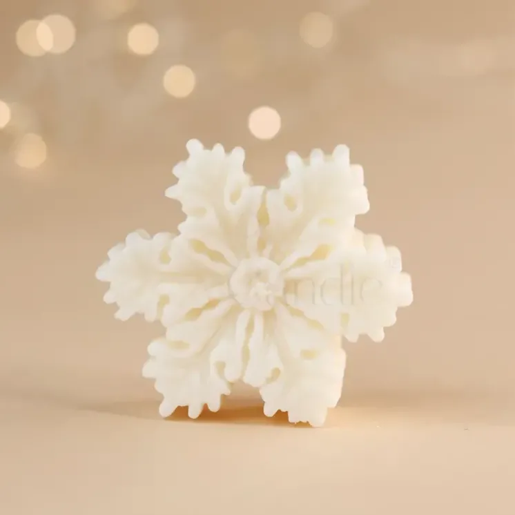 Forma silikonowa do świec i mydeł - Śnieżynka płatek śniegu