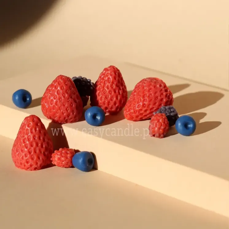 Forma silikonowa do świec deserowych - Truskawki