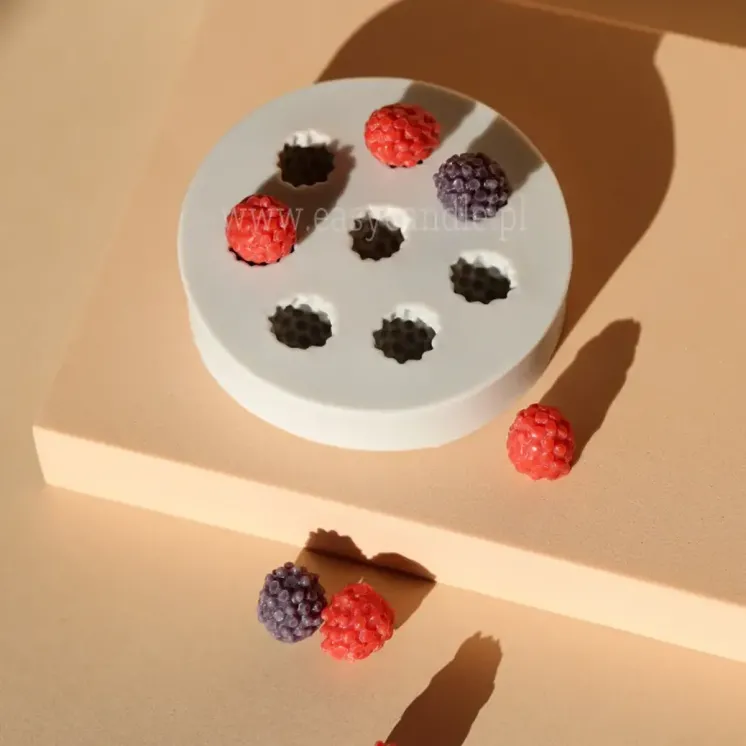 Forma silikonowa do świec deserowych - Maliny