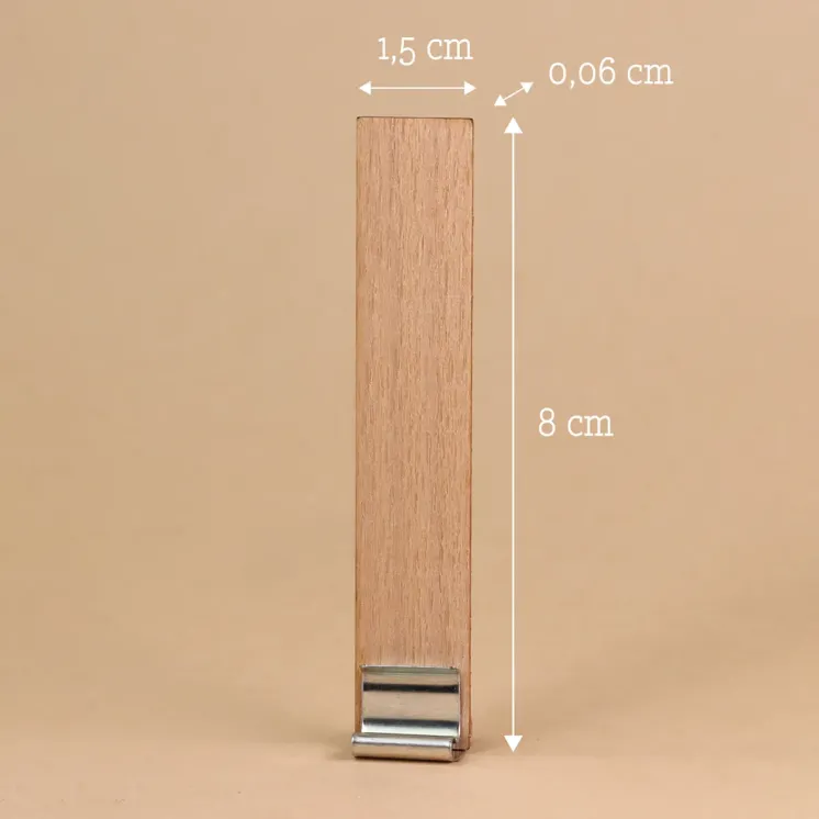 Knoty drewniane bukowe - szerokość 1.5 cm