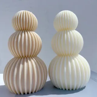 Forma silikonowa do świec Premium - Ball Ribbed
