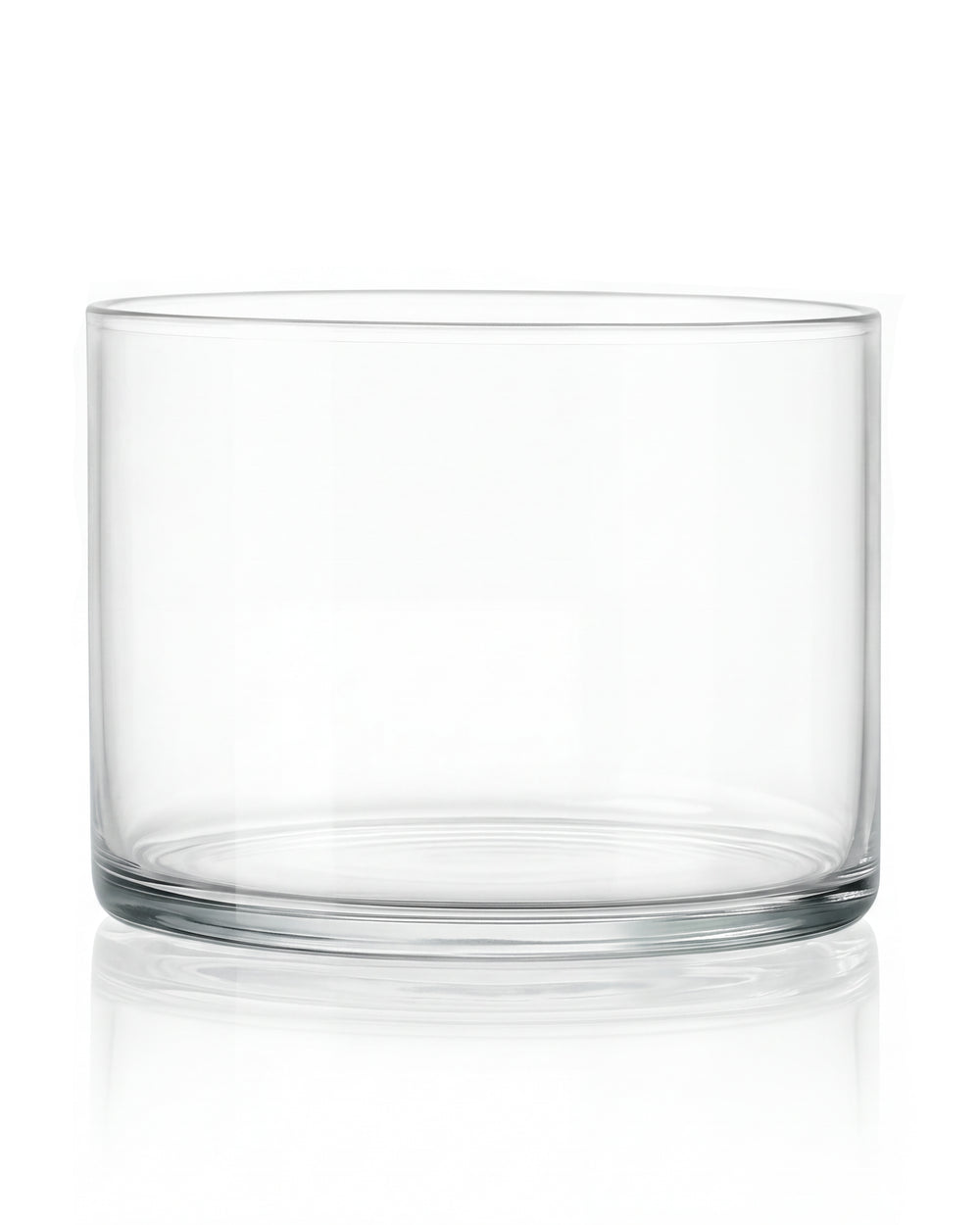 Cylinder 8 cm niski szklany 500 ml do zalewu świec