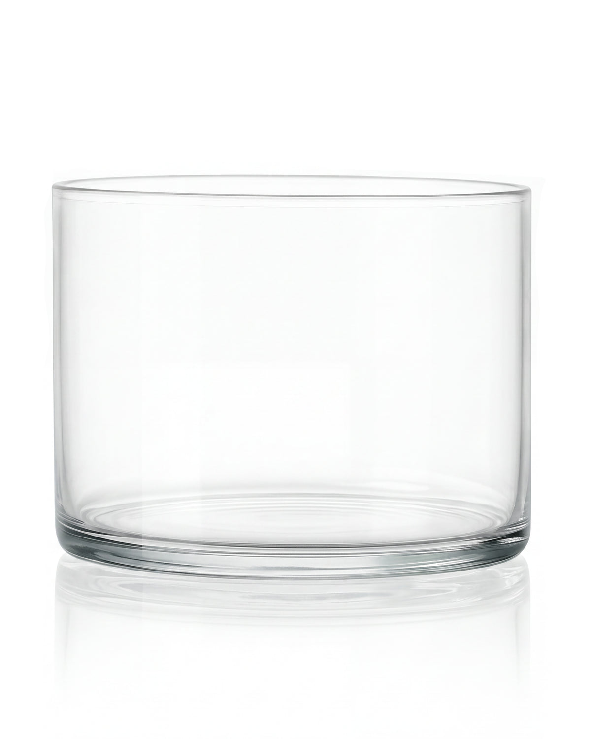 Cylinder 8 cm niski szklany 500 ml do zalewu świec