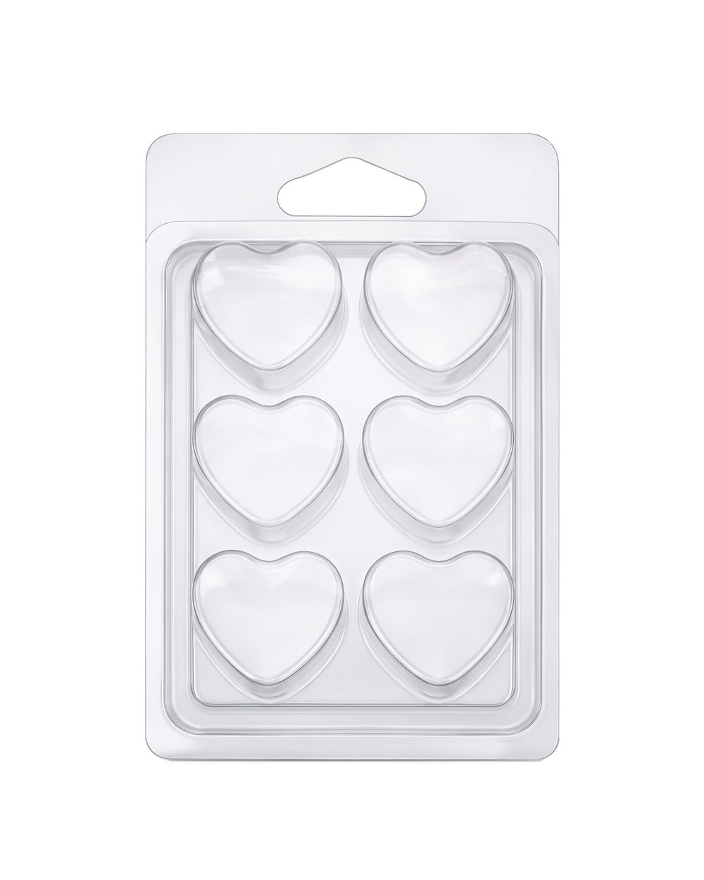 Clamshell 6 kostek do wosków zapachowych wax melts - serca