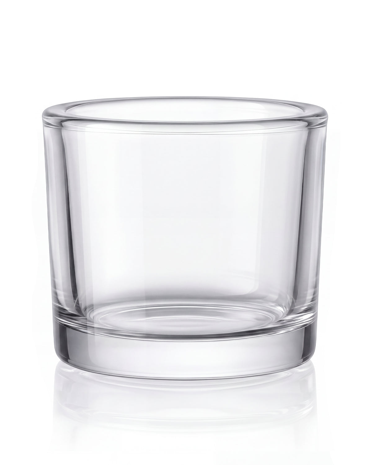 Pojemnik szklany z grubymi ściankami do świec 250 ml