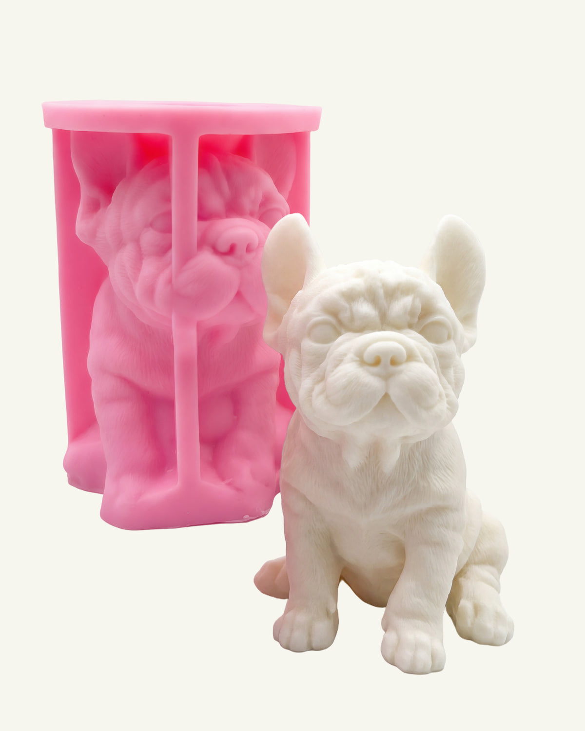 Forma silikonowa do świec Premium - French Bulldog