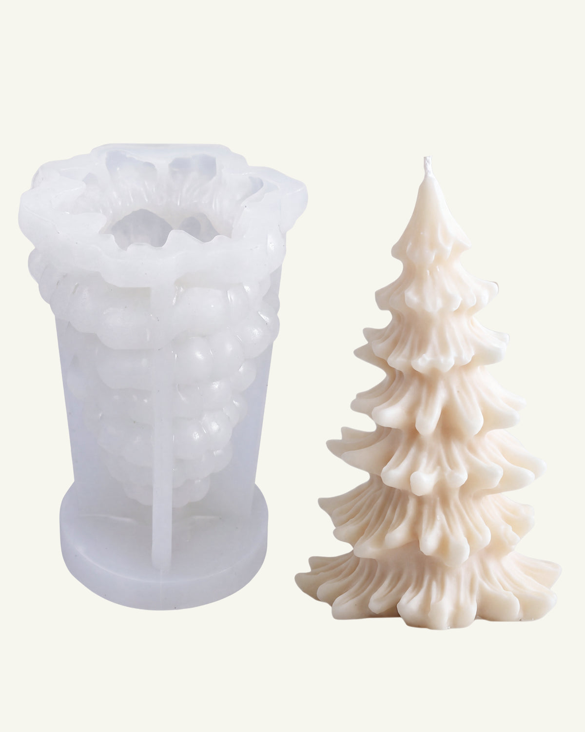 Forma silikonowa do świec - Choinka 4