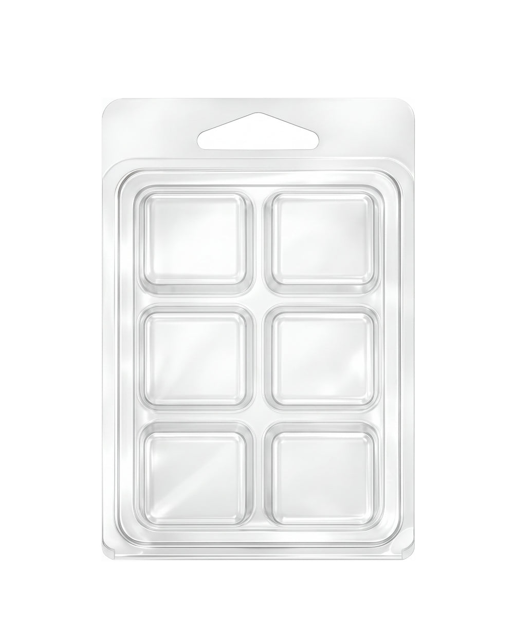 Clamshell 6 kostek do wosków zapachowych wax melts - kwadraty