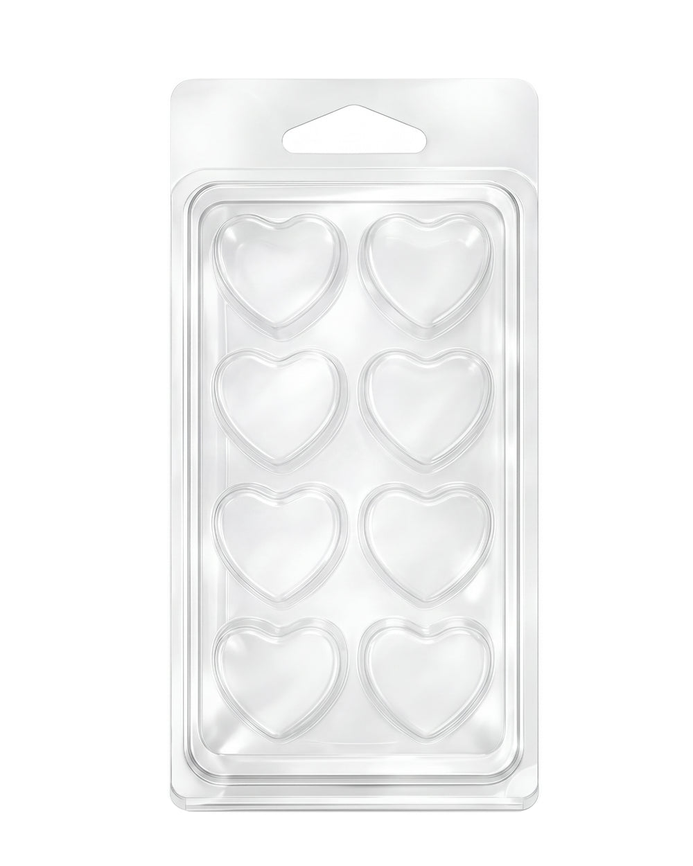 Clamshell 8 kostek do wosków zapachowych wax melts - serca