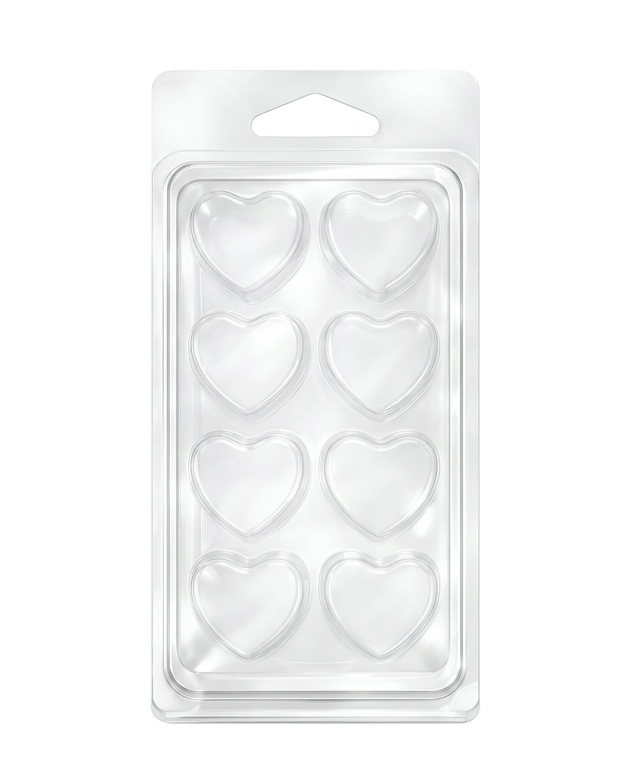 Clamshell 8 kostek do wosków zapachowych wax melts - serca