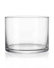 Cylinder 8 cm niski szklany 535 ml do zalewu świec