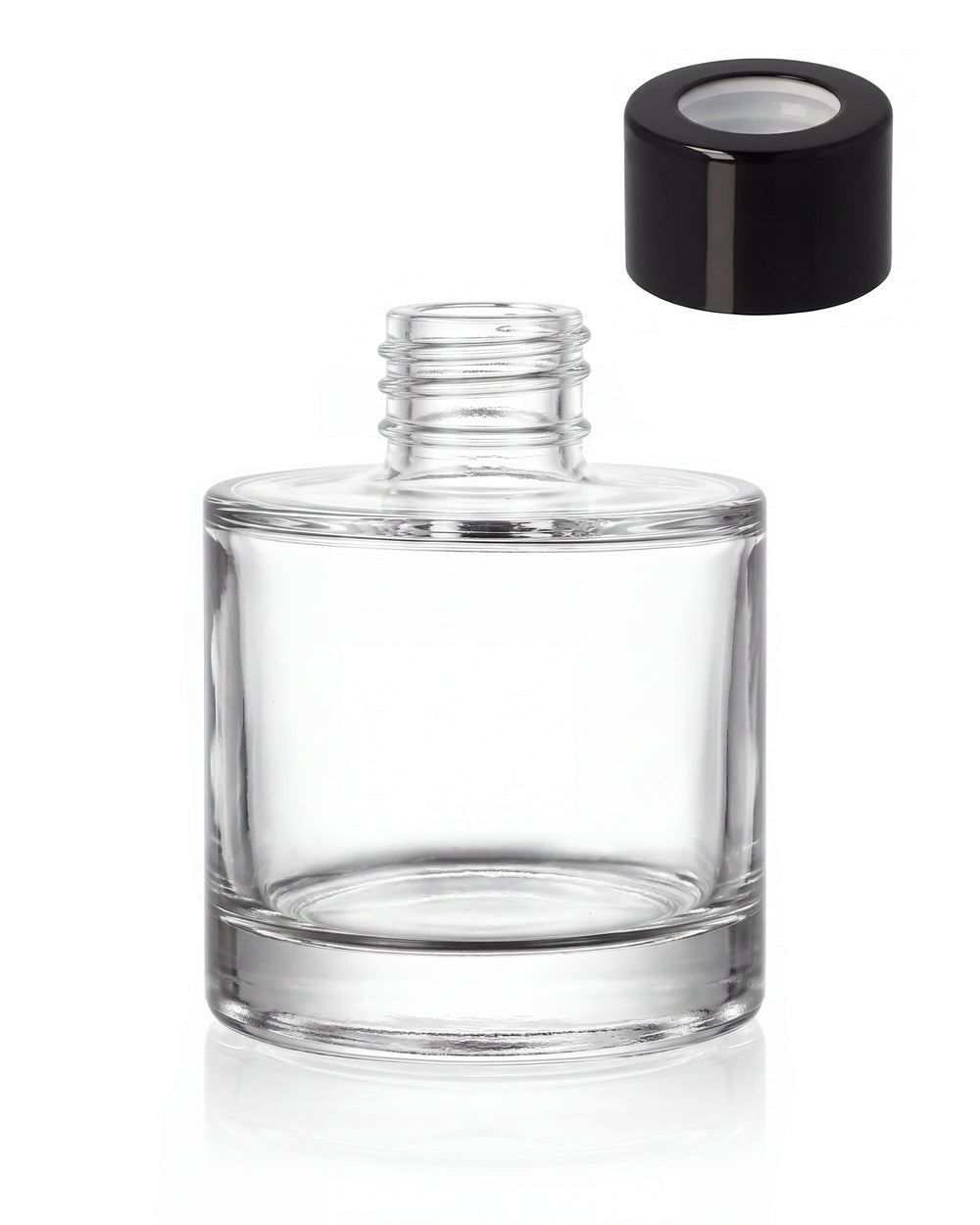 Glass bottle container for diffusers 100 ml - Round