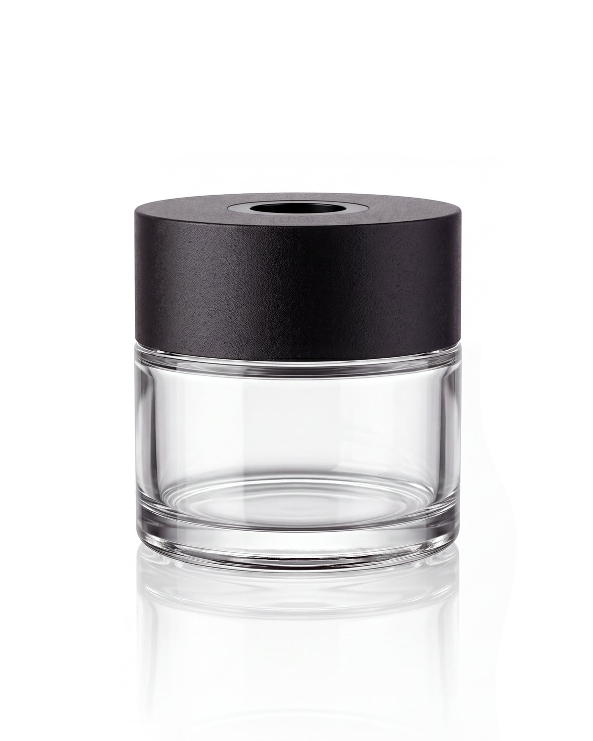 Buteleczka do dyfuzorów okrągła 60 ml - Czarna nasadka