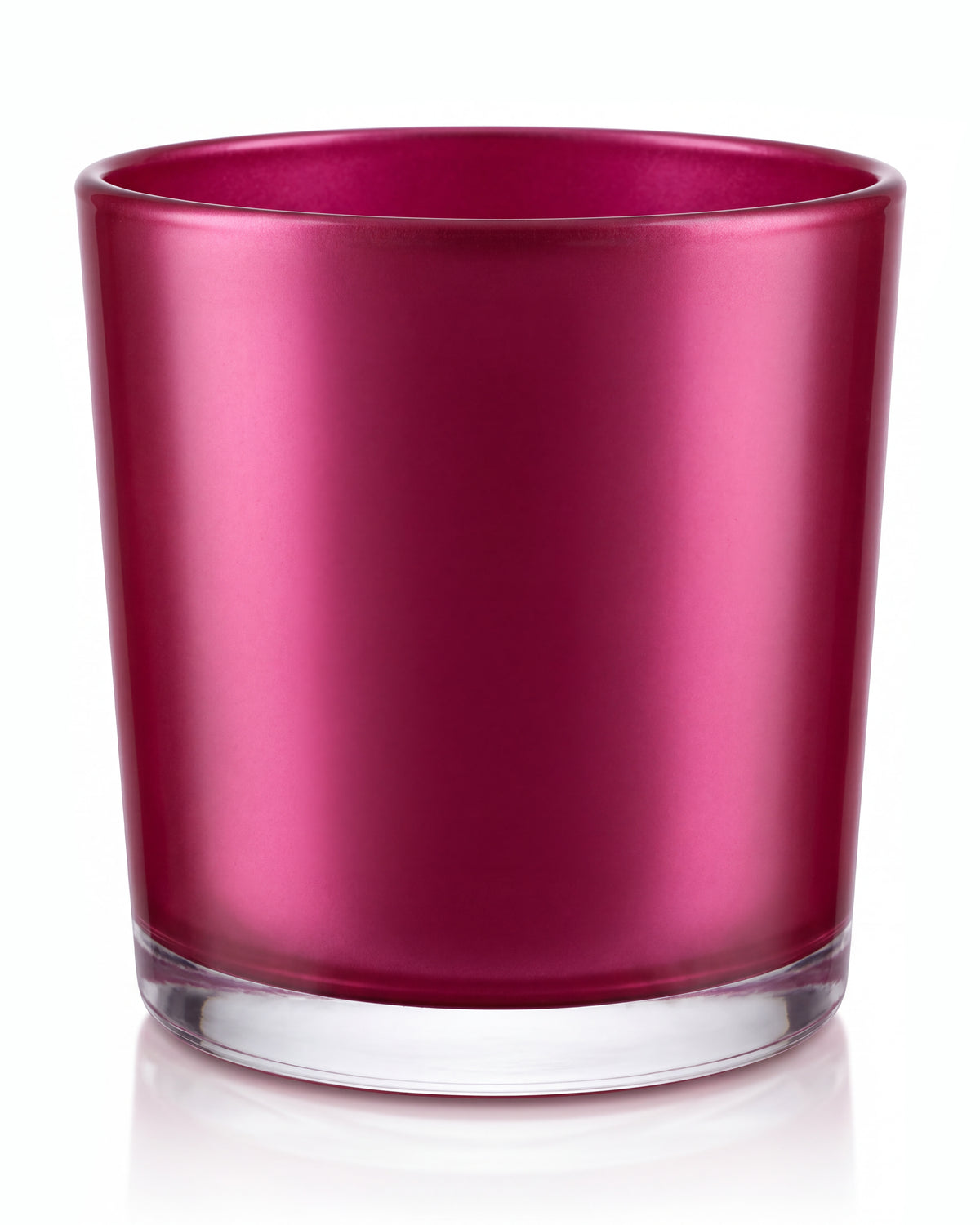 Pojemnik szklany do zalewu świec Różowy - 1100 ml