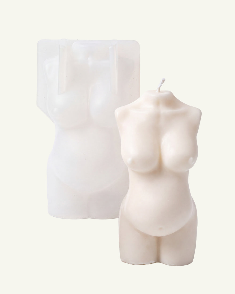 Forma silikonowa do świec body ciało kobiety w ciąży