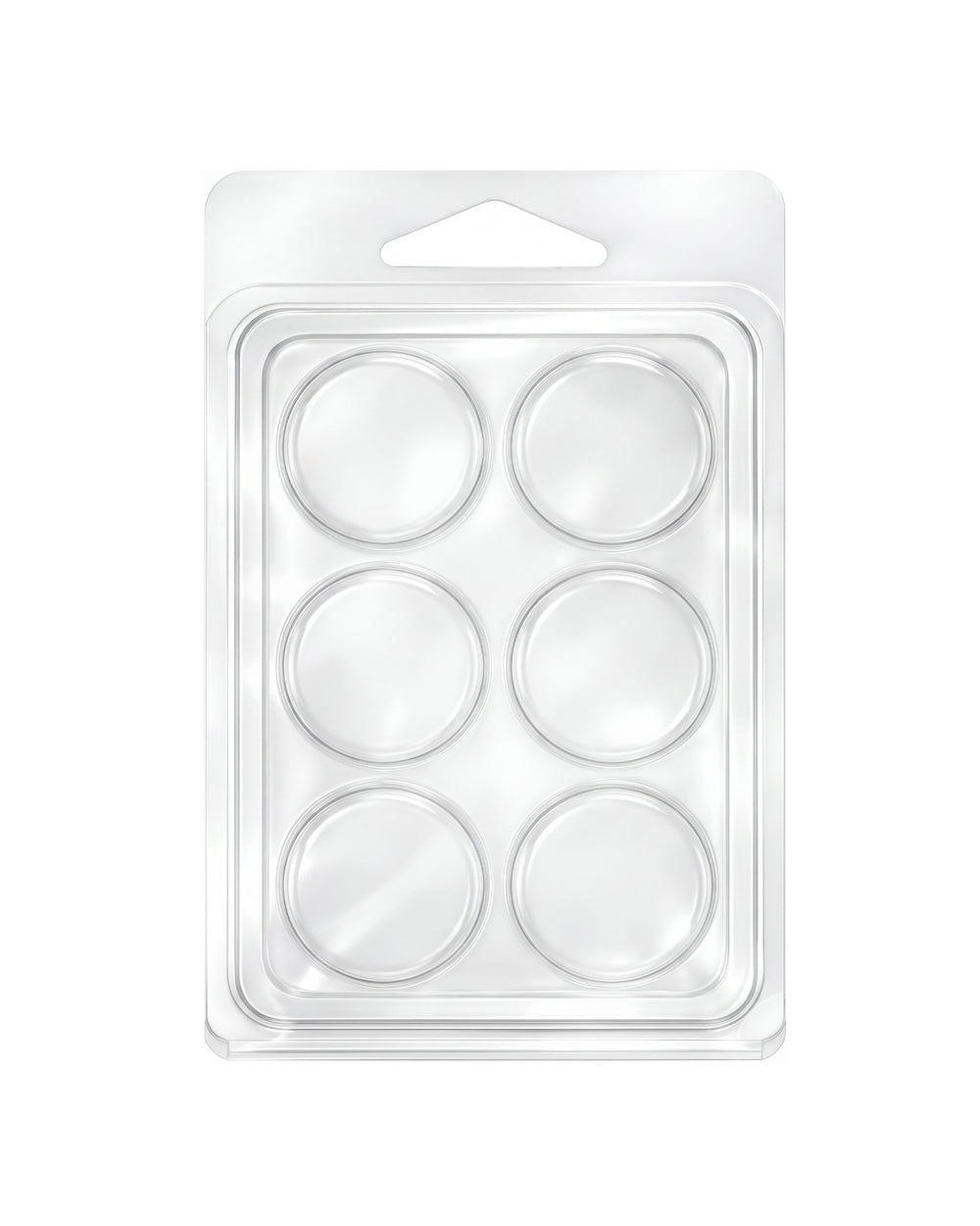 Clamshell 6 kostek do wosków zapachowych wax melts - kółka