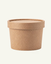 Pojemnik szeroki papierowy kraft na woski zapachowe - 230 ml