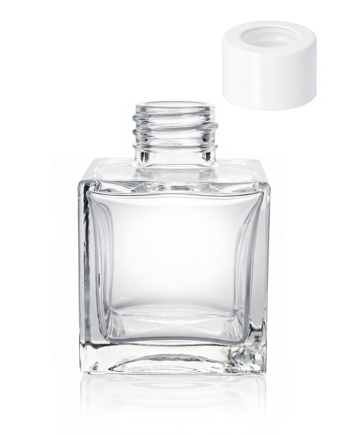 Glass bottle diffuser container 100 ml - Square