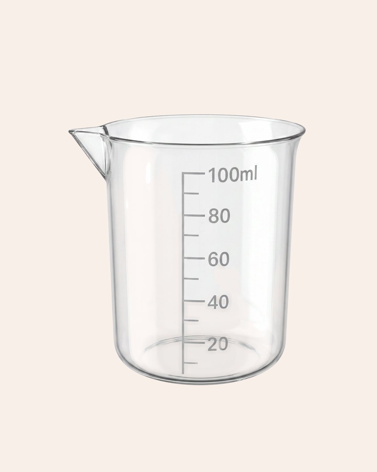 Pojemnik plastikowy zlewka z miarką 100 ml