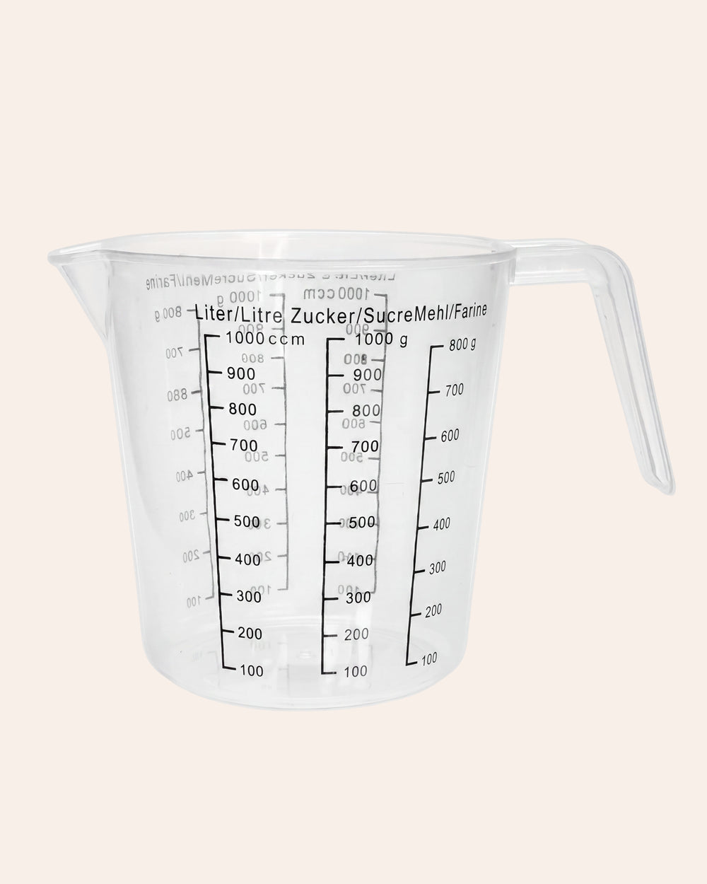Plastikowa miarka dzbanek z dzióbkiem 1 l