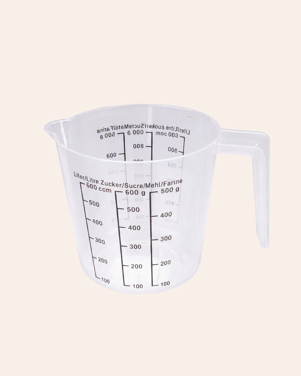 Plastikowa miarka dzbanek z dzióbkiem 600 ml