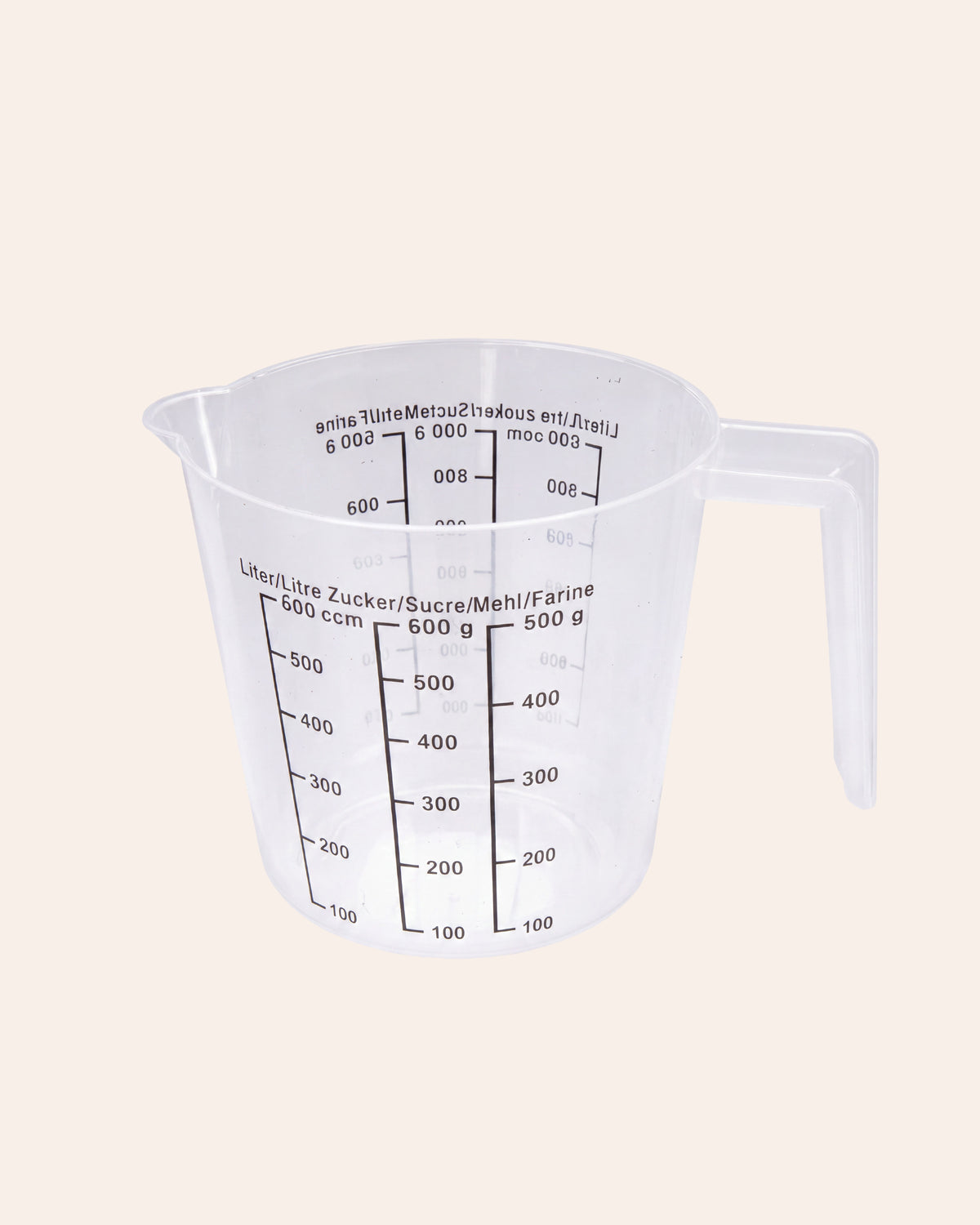 Plastikowa miarka dzbanek z dzióbkiem 600 ml