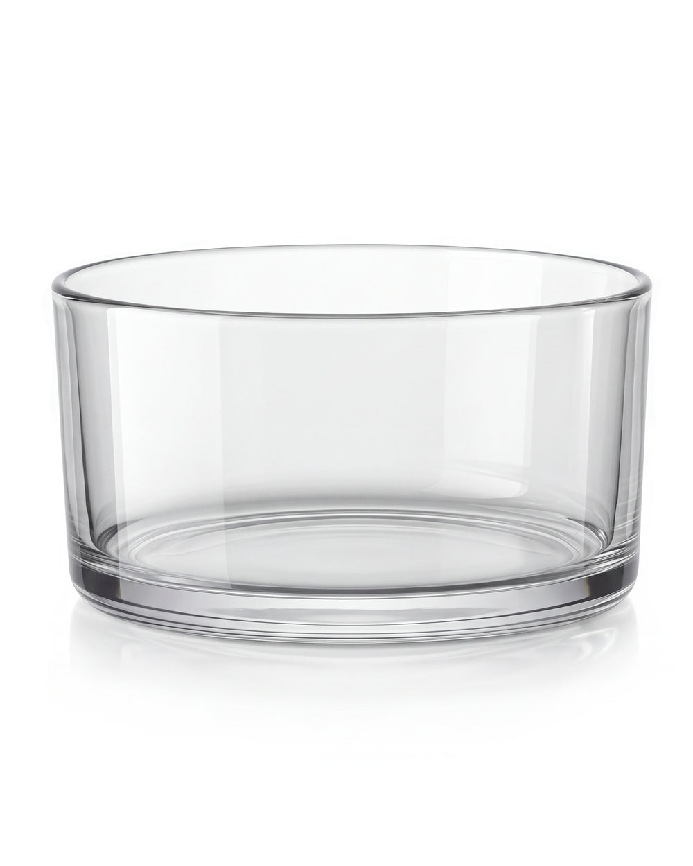 Duży pojemnik szklany do zalewu świec 700 ml 14 cm - Clear