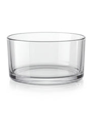 Duży pojemnik szklany do zalewu świec 700 ml 14 cm - Clear
