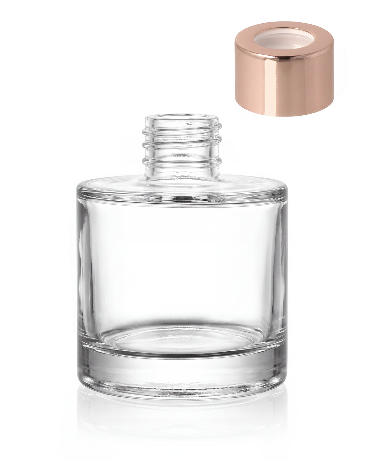 Glass bottle container for diffusers 100 ml - Round