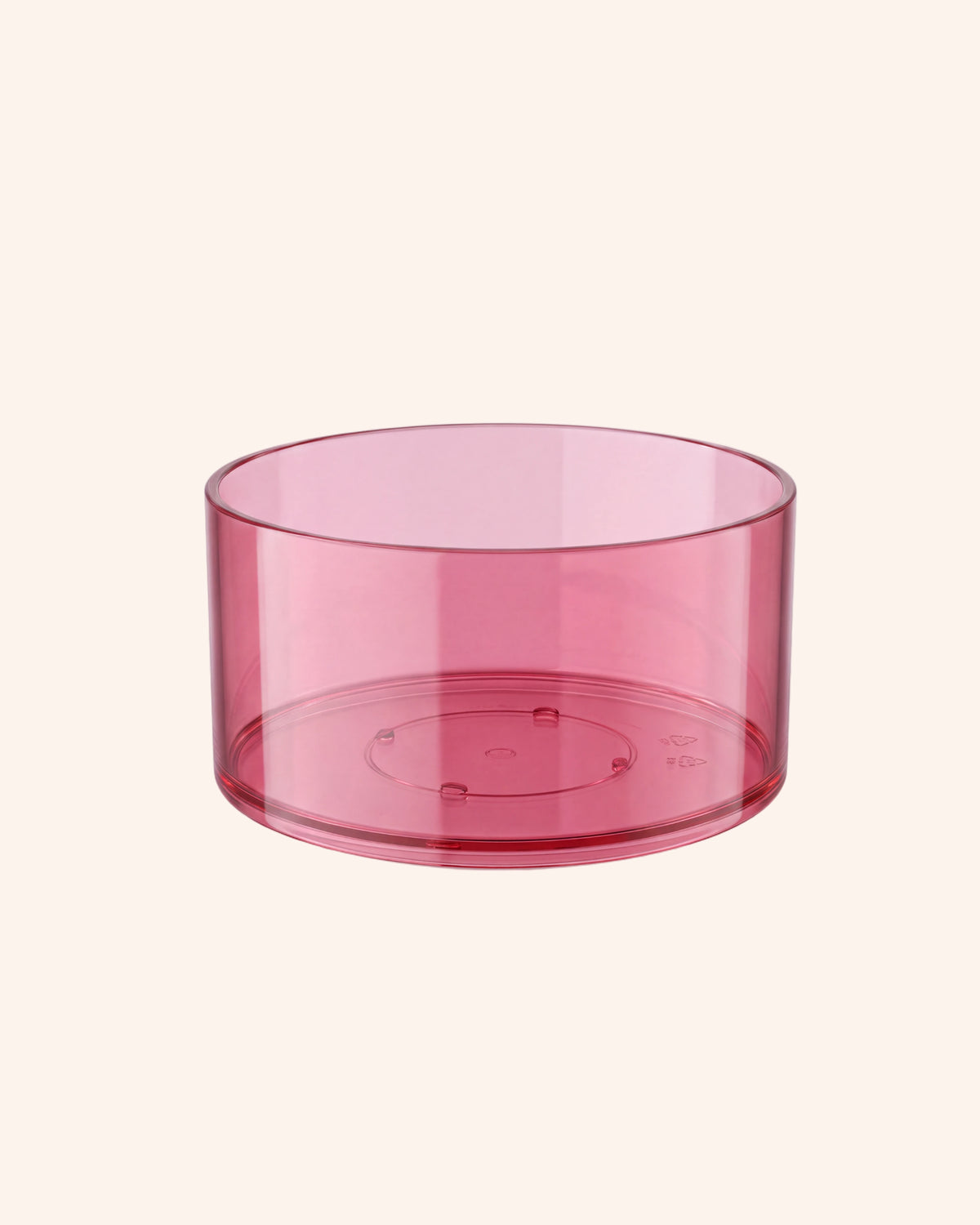 Pojemnik PC Tealight na świece transparentny róż - Rosa