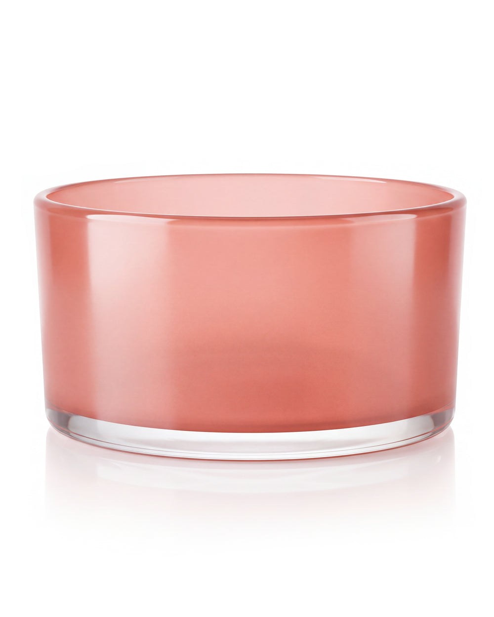 Duży szklany pojemnik do zalewu świec 700 ml - PEACH PINK