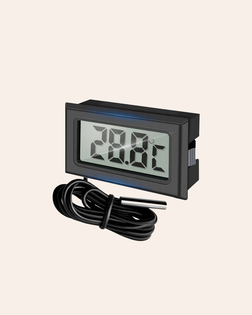 Elektroniczny termometr z sondą i wyświetlaczem LCD