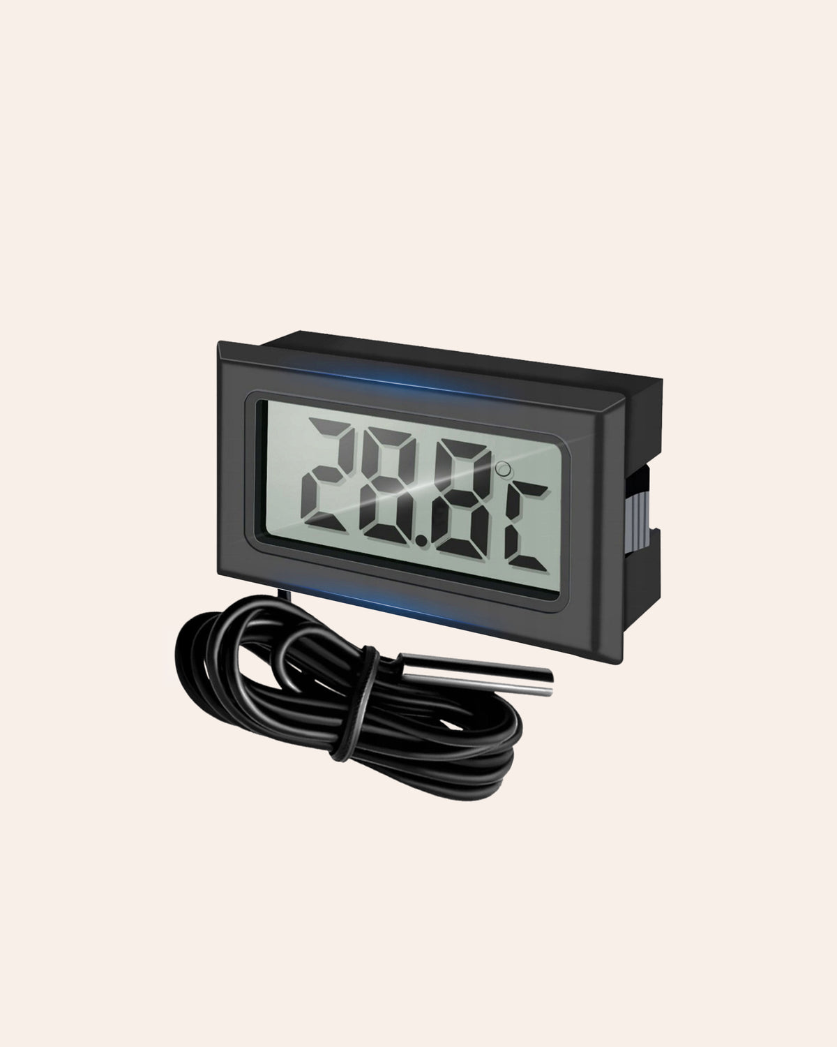 Elektroniczny termometr z sondą i wyświetlaczem LCD