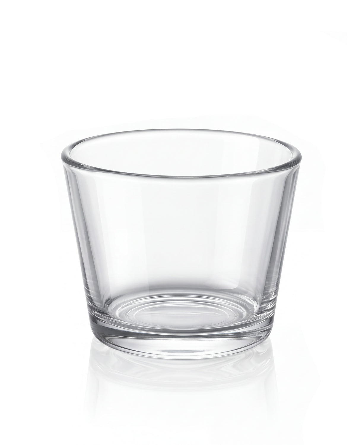 Pojemnik szklany do świec stożek 130 ml